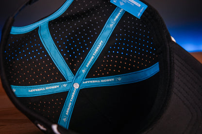 SHOOT MORE WORRY LESS HAT BLACK
