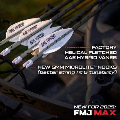 Easton 5MM FMJ MAX FACTORY FLETCHED 6 pack